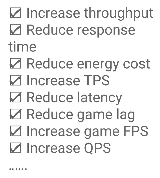 You pick the tuning goal